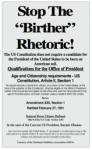 Will Obama's Birth Situation be Overlooked?